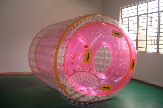 北京粉色系充气水上滚筒